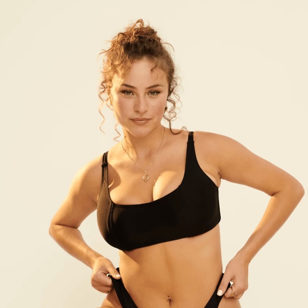 Underwire Crop Top - Black